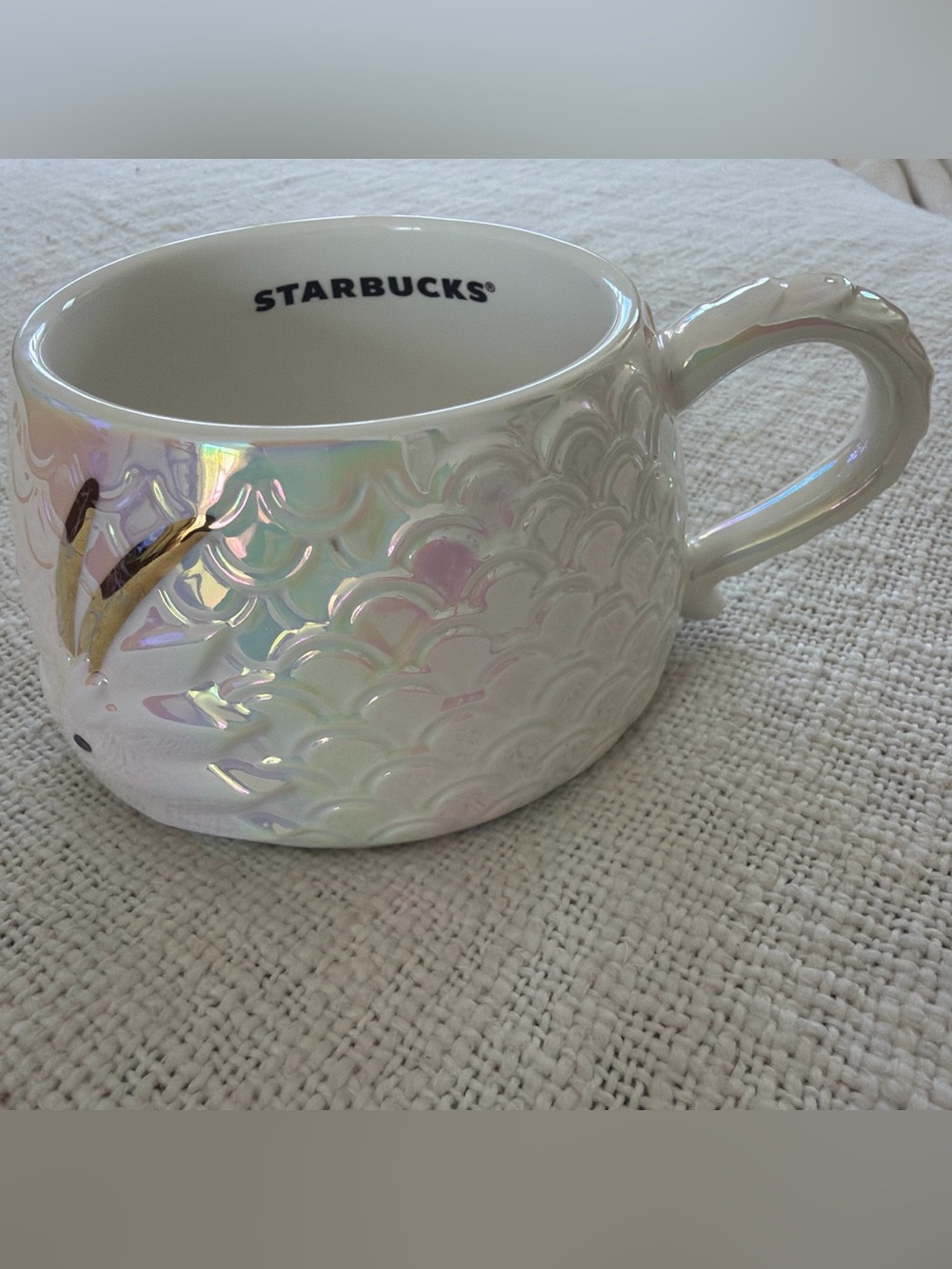 Starbucks Iridescent Pearl Scale Ceramic Mug